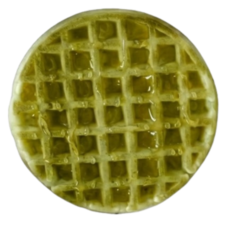 Waffles Espinaca